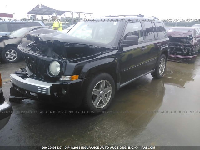 1J8FT48W97D400247 - 2007 JEEP PATRIOT LIMITED BLACK photo 2