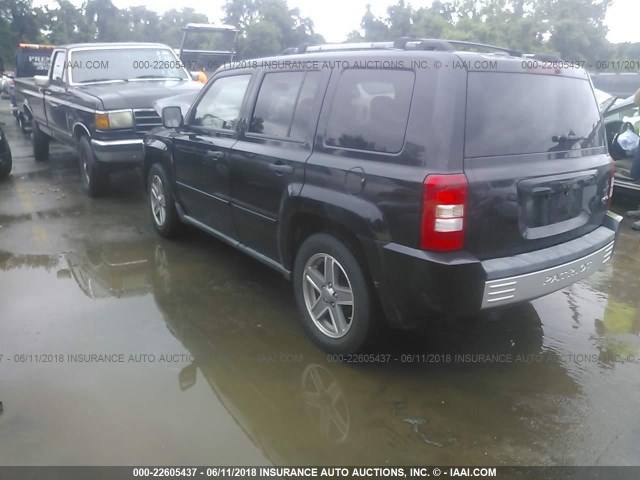 1J8FT48W97D400247 - 2007 JEEP PATRIOT LIMITED BLACK photo 3