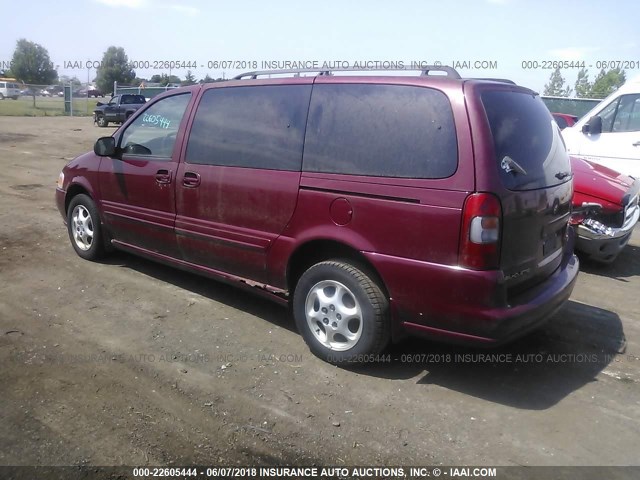 1GHDX03E04D215794 - 2004 OLDSMOBILE SILHOUETTE RED photo 3