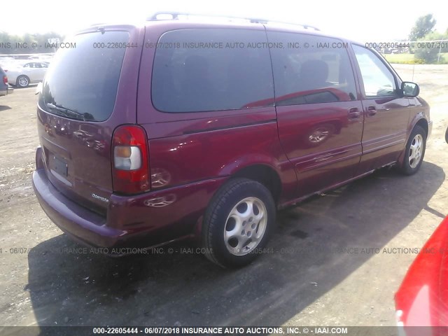 1GHDX03E04D215794 - 2004 OLDSMOBILE SILHOUETTE RED photo 4