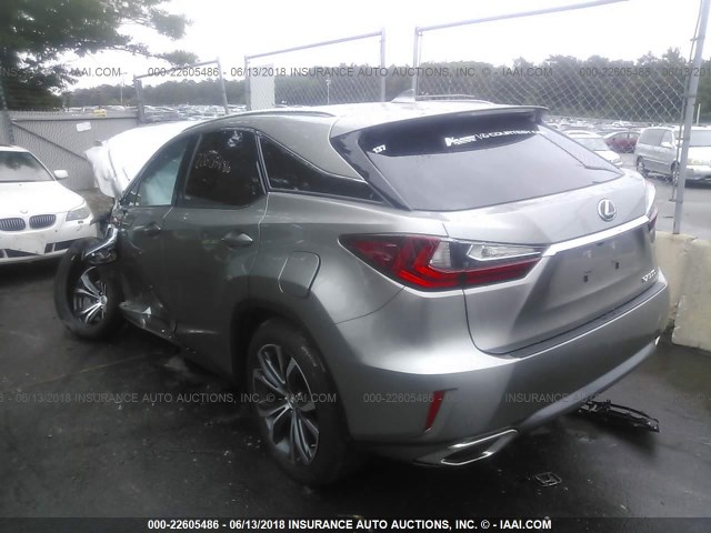 2T2BZMCAXHC128169 - 2017 LEXUS RX 350/BASE/F SPORT SILVER photo 3