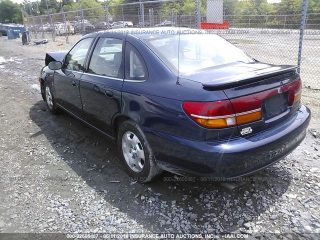 1G8JW52R9YY680175 - 2000 SATURN LS2 BLUE photo 3