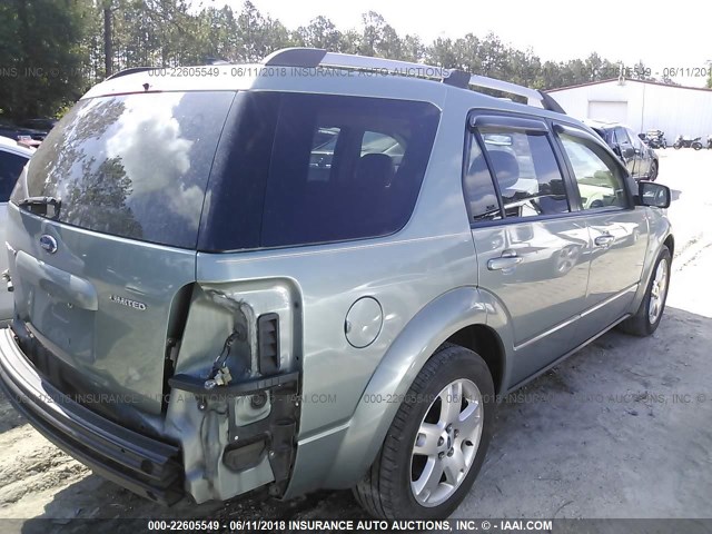1FMZK03137GA07253 - 2007 FORD FREESTYLE LIMITED GREEN photo 4