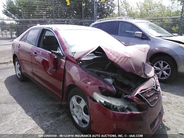 4T1BF3EK1AU567827 - 2010 TOYOTA CAMRY SE/LE/XLE 红色 照片 1