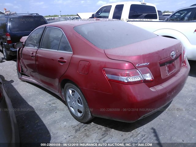 4T1BF3EK1AU567827 - 2010 TOYOTA CAMRY SE/LE/XLE 红色 照片 3