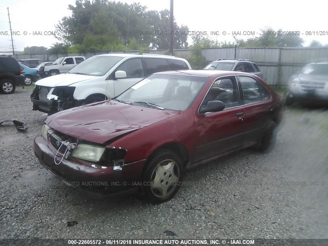 1N4AB41D4WC754023 - 1998 NISSAN SENTRA E/XE/GXE/GLE RED photo 2