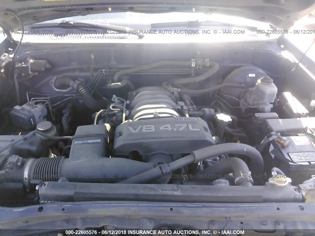 5TBDT44196S530131 - 2006 TOYOTA TUNDRA DOUBLE CAB SR5 BLUE photo 10