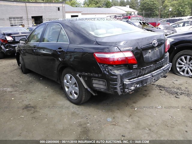 4T1BE46K57U043712 - 2007 TOYOTA CAMRY NEW GENERAT CE/LE/XLE/SE BLACK photo 3