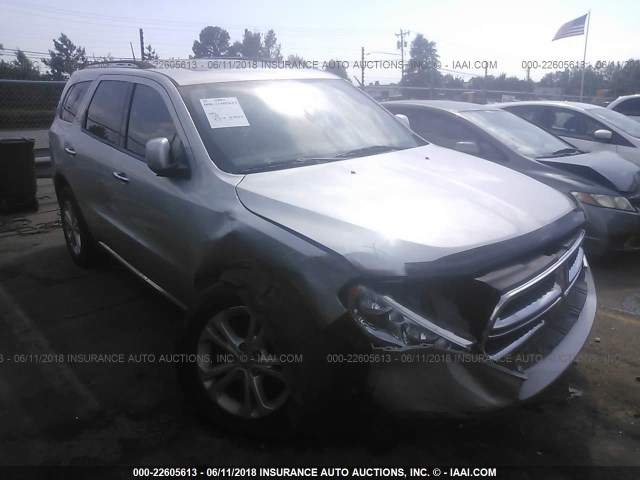 1C4SDJDT8DC540711 - 2013 DODGE DURANGO CREW SILVER photo 1