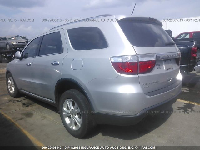 1C4SDJDT8DC540711 - 2013 DODGE DURANGO CREW SILVER photo 3