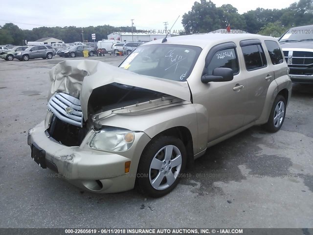 3GNCA13D18S698936 - 2008 CHEVROLET HHR LS GOLD photo 2