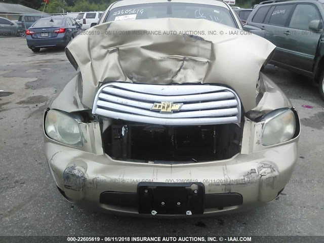 3GNCA13D18S698936 - 2008 CHEVROLET HHR LS GOLD photo 6