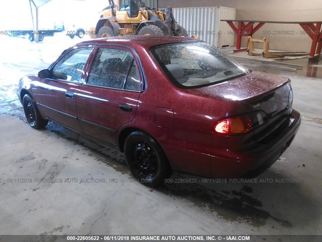 1NXBR12E5XZ234775 - 1999 TOYOTA COROLLA VE/CE/LE 栗色 照片 3