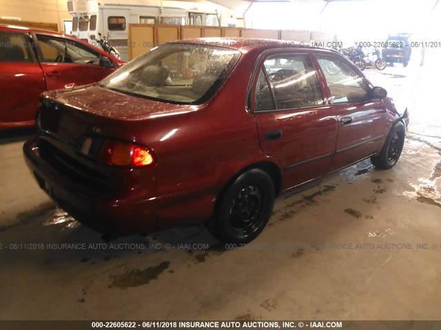 1NXBR12E5XZ234775 - 1999 TOYOTA COROLLA VE/CE/LE 栗色 照片 4