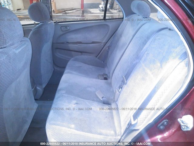 1NXBR12E5XZ234775 - 1999 TOYOTA COROLLA VE/CE/LE 栗色 照片 8