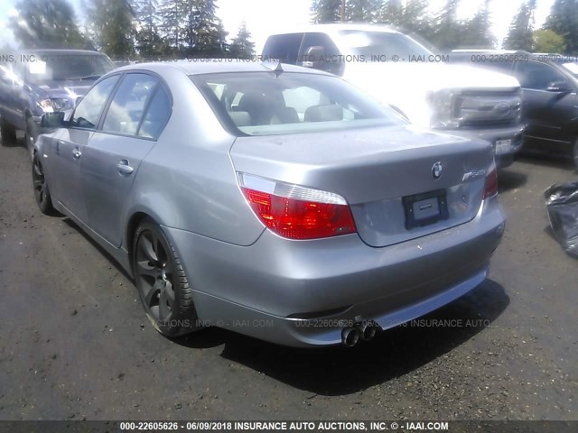 WBANB33564B087418 - 2004 BMW 545 I SILVER photo 3