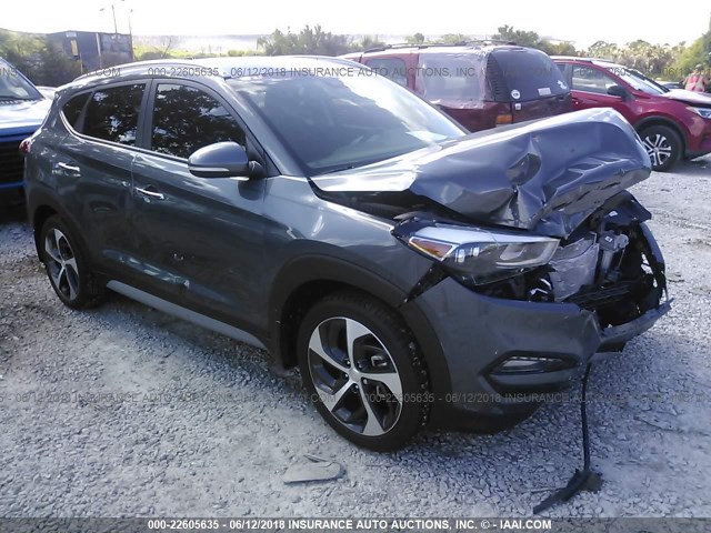 KM8J33A24HU520845 - 2017 HYUNDAI TUCSON LIMITED/SPORT AND ECO/SE GRAY photo 1
