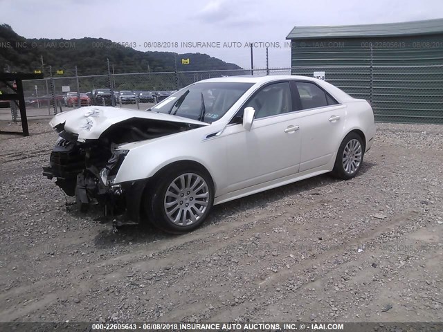 1G6DS5E35C0124851 - 2012 CADILLAC CTS PREMIUM COLLECTION WHITE photo 2