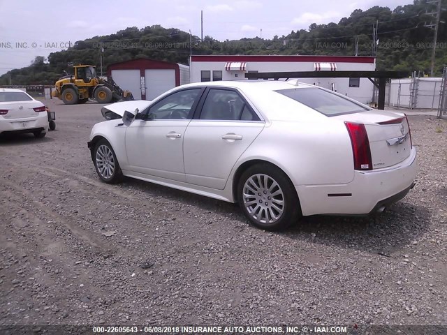 1G6DS5E35C0124851 - 2012 CADILLAC CTS PREMIUM COLLECTION WHITE photo 3