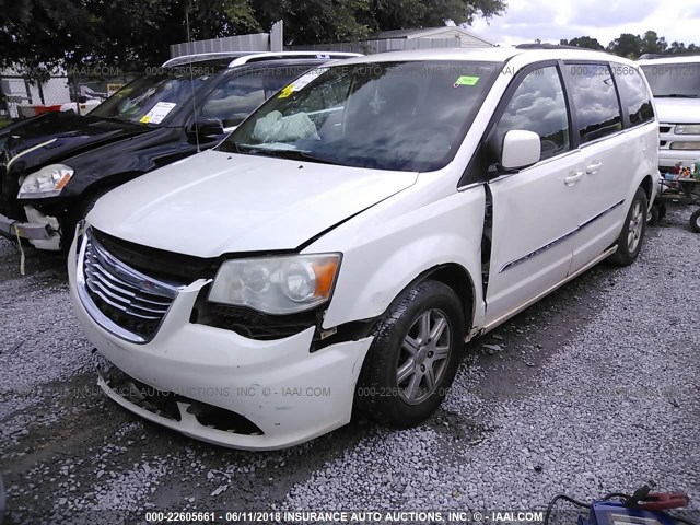 2A4RR5DG5BR681549 - 2011 CHRYSLER TOWN & COUNTRY TOURING WHITE photo 2