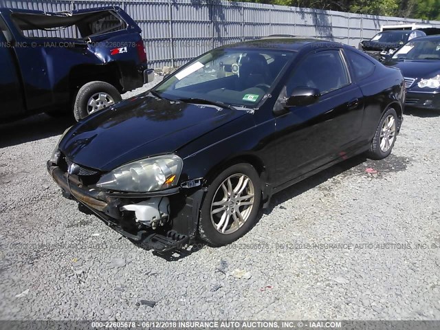 JH4DC54876S019145 - 2006 ACURA RSX BLACK photo 2