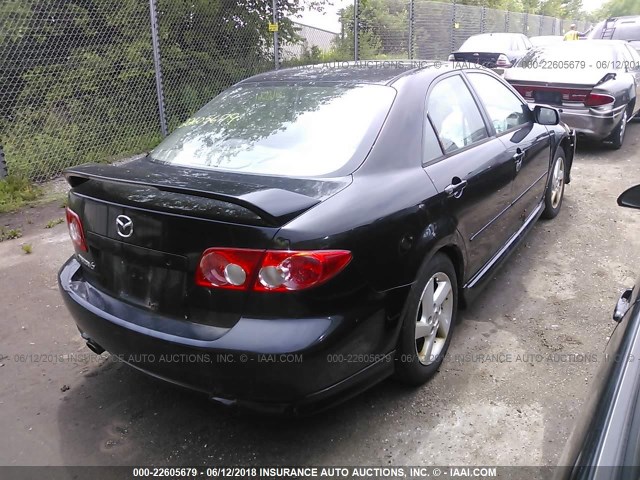 1YVFP80C235M35134 - 2003 MAZDA 6 I BLACK photo 4