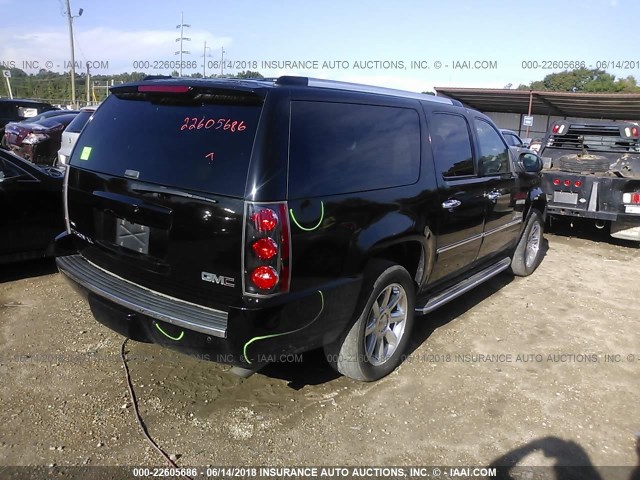 1GKFC06269R290753 - 2009 GMC YUKON XL DENALI BLACK photo 4