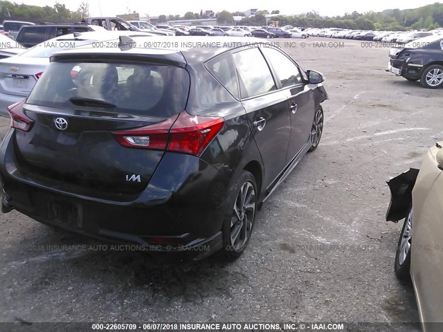 JTNKARJE9HJ527329 - 2017 TOYOTA COROLLA IM BLACK photo 4