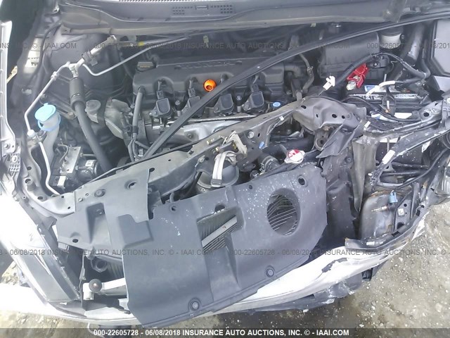 19XFB2F51FE223182 - 2015 HONDA CIVIC LX GRAY photo 10