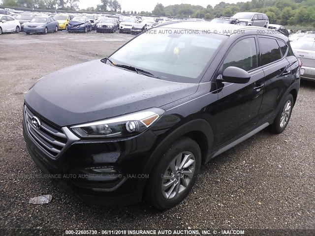 KM8J3CA47HU427139 - 2017 HYUNDAI TUCSON LIMITED/SPORT AND ECO/SE BLACK photo 2