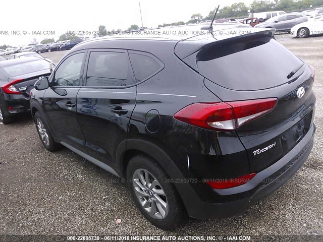KM8J3CA47HU427139 - 2017 HYUNDAI TUCSON LIMITED/SPORT AND ECO/SE BLACK photo 3