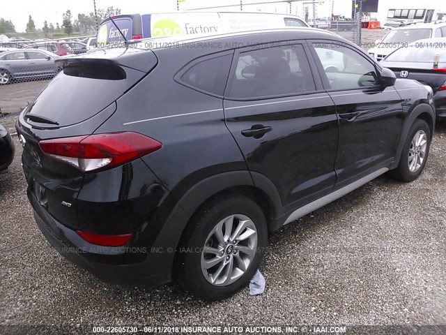 KM8J3CA47HU427139 - 2017 HYUNDAI TUCSON LIMITED/SPORT AND ECO/SE BLACK photo 4