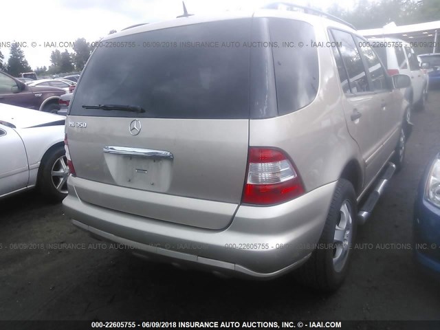 4JGAB57E75A565923 - 2005 MERCEDES-BENZ ML 350 GOLD photo 4