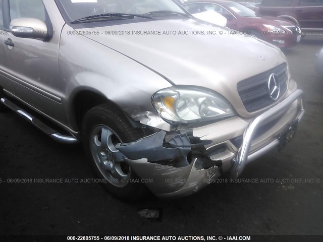 4JGAB57E75A565923 - 2005 MERCEDES-BENZ ML 350 GOLD photo 6