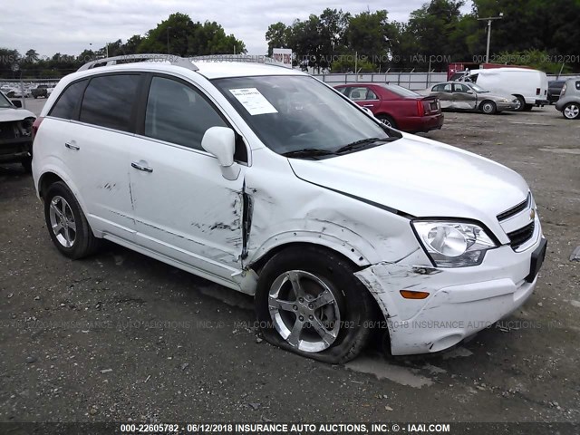 3GNAL3EK8ES518081 - 2014 CHEVROLET CAPTIVA LT WHITE photo 1