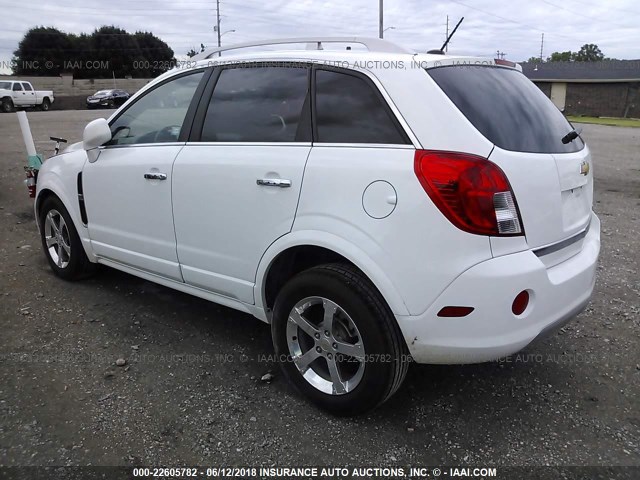 3GNAL3EK8ES518081 - 2014 CHEVROLET CAPTIVA LT WHITE photo 3