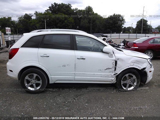 3GNAL3EK8ES518081 - 2014 CHEVROLET CAPTIVA LT WHITE photo 6