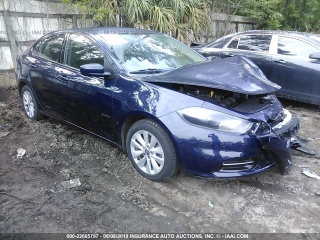 1C3CDFBB6ED904328 - 2014 DODGE DART SXT Dark Blue photo 1