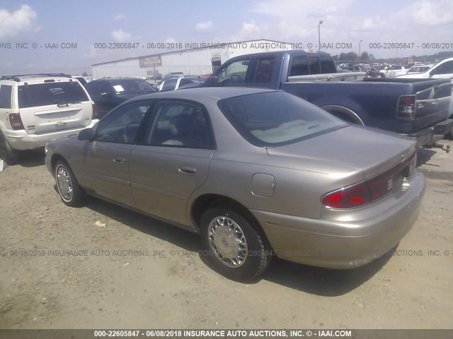 2G4WS52J231174132 - 2003 BUICK CENTURY CUSTOM GOLD photo 3