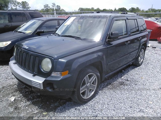 1J8FF48W87D322437 - 2007 JEEP PATRIOT LIMITED BLUE photo 2