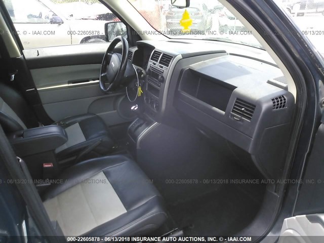 1J8FF48W87D322437 - 2007 JEEP PATRIOT LIMITED BLUE photo 5