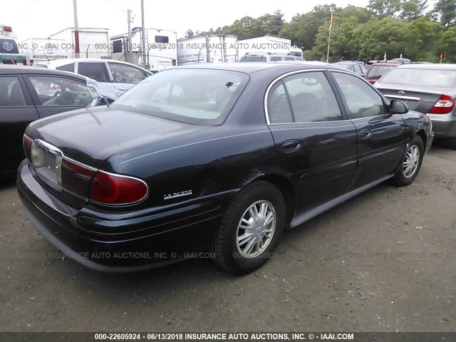 1G4HR54K62U138196 - 2002 BUICK LESABRE LIMITED BLUE photo 4