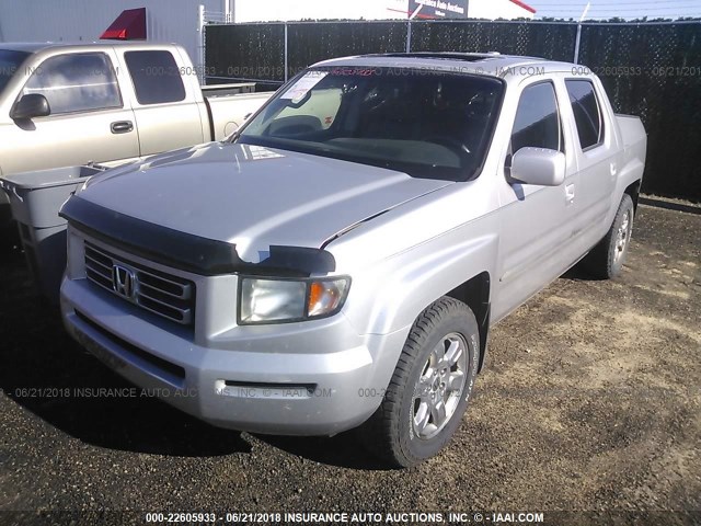 2HJYK16567H549094 - 2007 HONDA RIDGELINE RTL SILVER photo 2