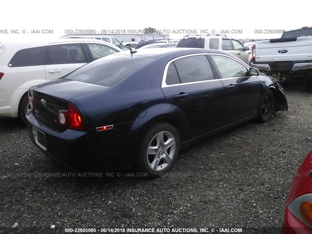 1G1ZG57B89F204149 - 2009 CHEVROLET MALIBU LS 蓝色 照片 4