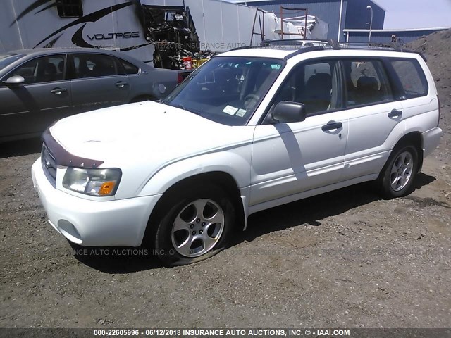 JF1SG65613H712811 - 2003 SUBARU FORESTER 2.5XS Ақ фото 2