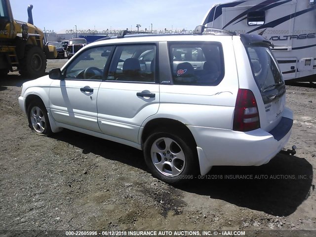 JF1SG65613H712811 - 2003 SUBARU FORESTER 2.5XS WHITE photo 3