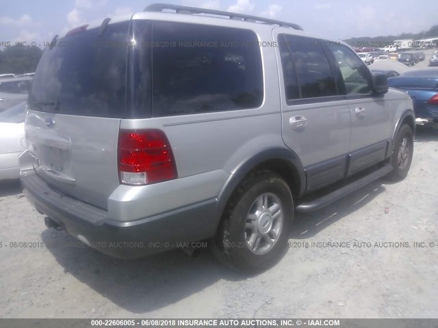 1FMPU15505LA18741 - 2005 FORD EXPEDITION XLT SILVER photo 4