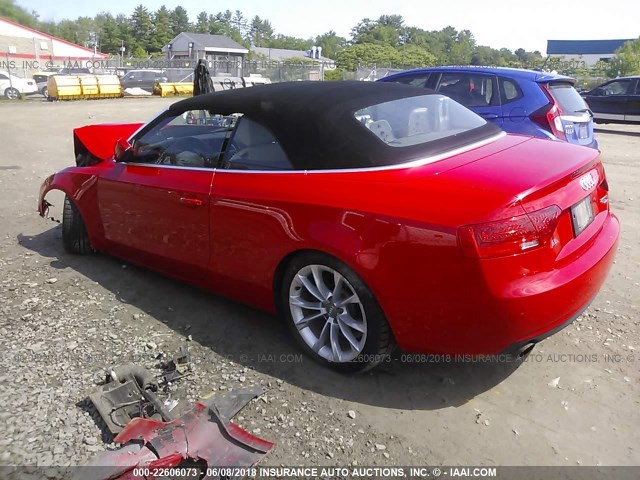 WAULFAFH0DN006403 - 2013 AUDI A5 PREMIUM PLUS RED photo 3