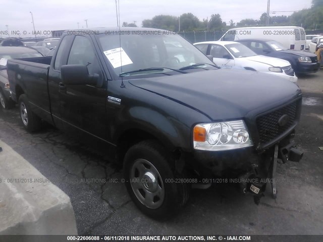 1FTRF12WX6NA74874 - 2006 FORD F150 GREEN photo 1