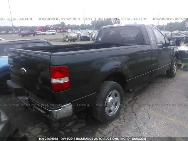 1FTRF12WX6NA74874 - 2006 FORD F150 GREEN photo 4